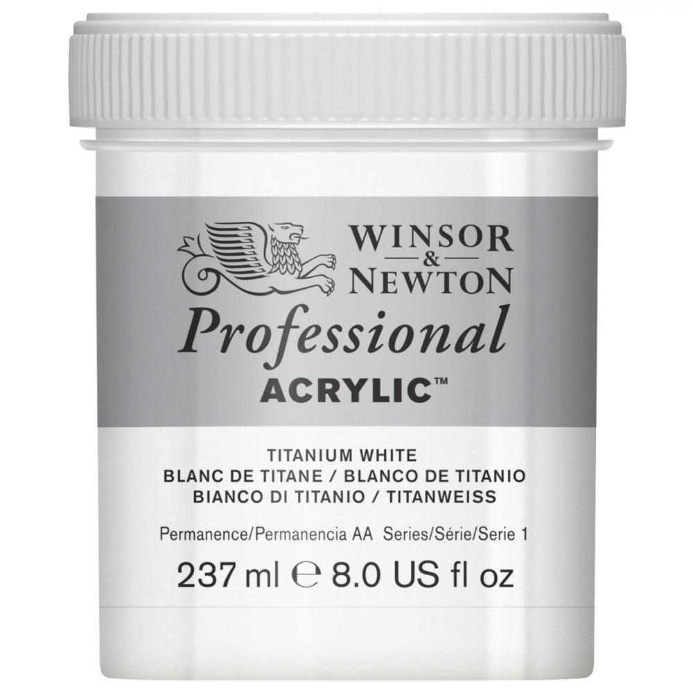 Tinta Acrílica Profissional Winsor & Newton 237ml Titanium White
